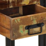 Нощен шкаф Многоцветен 40 x 35 x 50 см регенерирано дърво масив