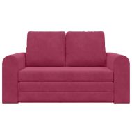 Диван легло Виненочервен 148 x 71 x 83 см Кадифе