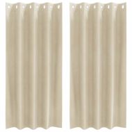 Затъмняващи завеси 2 pcs Крем 140 x 175 cm Кадифе