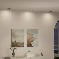 Спотлайтове с прожектори 12 pcs Черно 9 x 9 x см Алуминий