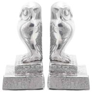 Подпори за книги 2 pcs Сребрист 12 x 9 x 19 см Алуминий