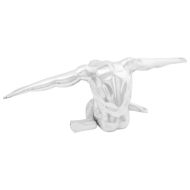 Скулптура Сребрист 63 x 20 x 22 см Алуминий