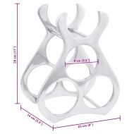 Винен рафт Сребрист 23 x 14 x 28 см Алуминий