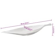 Кошница с плодове Сребрист 60 x 15 x 8 см Алуминий