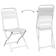 Бистро комплект 3 pcs Бяло Стомана