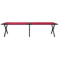 Сгъваемо къмпинг легло Червено Оксфордска тъкан