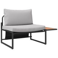 Външно стоманено столче 2 pcs Светлосиво Стомана