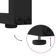 Градинска маса Сив 100 x 55 x 70 см Стомана и DPC