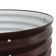 Градинска повдигната леха Кафяво 240 x 80 x 81 cm Стомана