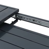 Разтеглена маса Антрацит 180 x 80 x 76 см Стомана