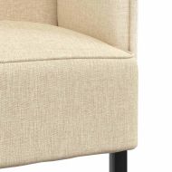 Диван с висока облегалка Крем 109 x 56 x 121 см текстил