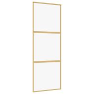 Плъзгаща се врата 76x205 см прозрачно ESG стъкло и алуминий