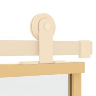 Плъзгаща се врата 76x205 см прозрачно ESG стъкло и алуминий