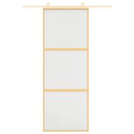 Плъзгаща се врата 76x205 см матирано ESG стъкло и алуминий