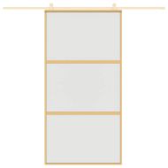 Плъзгаща се врата 102,5x205 см матирано ESG стъкло и алуминий