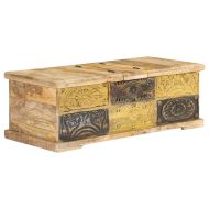 Маса за кафе, 100x50x35 см, мангово дърво масив