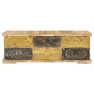 Маса за кафе, 100x50x35 см, мангово дърво масив