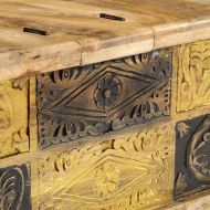 Маса за кафе, 100x50x35 см, мангово дърво масив