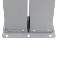 Прибираща се дворна странична тента, 140x1200 см, кремава