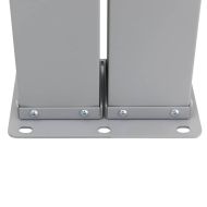 Прибираща се дворна странична тента, 140x1200 см, кафява