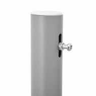 Прибираща се дворна странична тента, 140x1200 см, синя