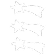 Коледни фигури комети с 48 светодиода 3 бр топло бяло 65x28 см