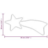 Коледни фигури комети с 48 светодиода 3 бр топло бяло 65x28 см