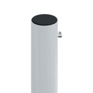 Прибираща се странична тента, черна, 200х600 см