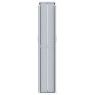 Прибираща се странична тента, червена, 200х600 см