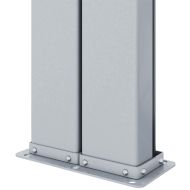 Прибираща се странична тента, черна, 200х1000 см