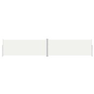 Прибираща се странична тента, кремава, 200х1000 см