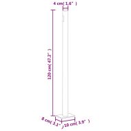 Прибираща се странична тента, антрацит, 200х1000 см