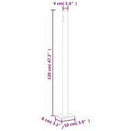 Прибираща се странична тента, червена, 200х1000 см