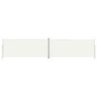 Прибираща се странична тента, кремава, 220x1000 см