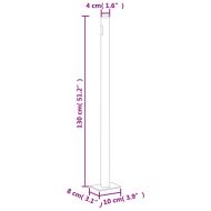 Прибираща се странична тента, синя, 220x1000 см