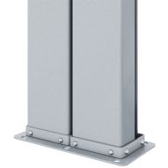 Прибираща се странична тента, червена, 200х1200 см