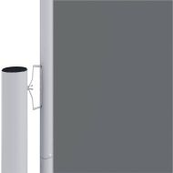 Прибираща се странична тента, антрацит, 220x1200 см