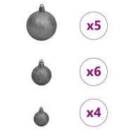 С изкуствено коледно дърво Бяло 120 cm ПВЦ, метал и пластмаса