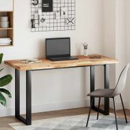 Плот за маса, правоъгълен, 120x60x4 см, акация масив