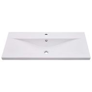 Шкаф за баня с вградена мивка, черен, инженерно дърво