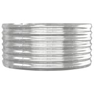 Градинска повдигната леха поцинкована стомана сребрист