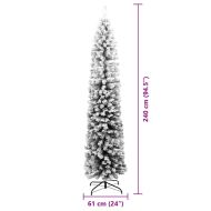 С изкуствено коледно дърво с 300 LED светодиода Зелен 240 cm