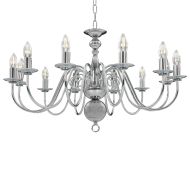 Полилей, сребрист, 12 х Е14 крушки