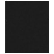 Шкаф за баня с вградена мивка, черен, инженерно дърво