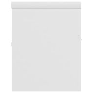 Шкаф за баня с вградена мивка, бял, ПДЧ