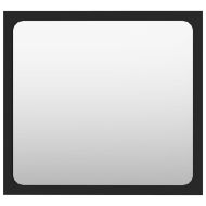 Комплект мебели за баня, черен, ПДЧ