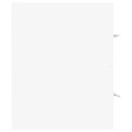 Шкаф за баня с вградена мивка, бял, инженерно дърво