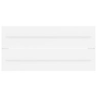 Шкаф за баня с вградена мивка, бял, ПДЧ