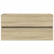 Комплект мебели за баня от 2 части, керамика и инженерно дърво