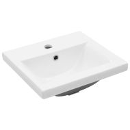 Комплект мебели за баня от 2 части бетонно сив инженерно дърво